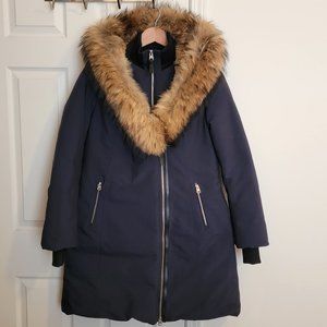 Mackage Trish Winter Coat size XL Navy Blue